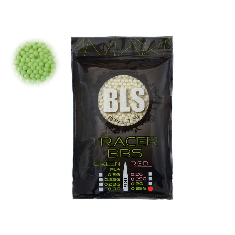 BLS - kulki tracer 0,25 g - 1kg - zielone