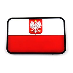 JTG - naszywka PVC flaga Polski  - color