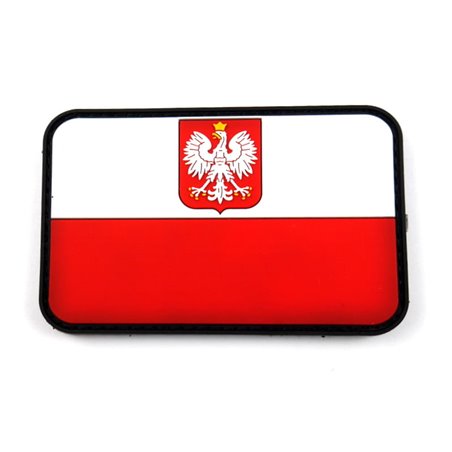 JTG - naszywka PVC flaga Polski  - color